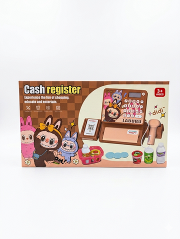 Kids Cash Register Toy Set – Scanner, Microphone &