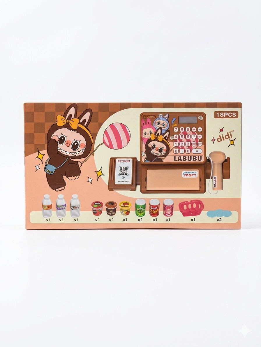 Kids Cash Register Toy Set – Scanner, Microphone &amp