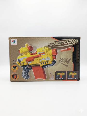Firestorm 2-in-1 Blaster – Foam Dart Gun &amp; Water Shooter for Kids (16 Darts)