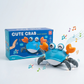 Cute Crab Dancing Toy – Smart Obstacle Avoidance with Music &amp; Lights